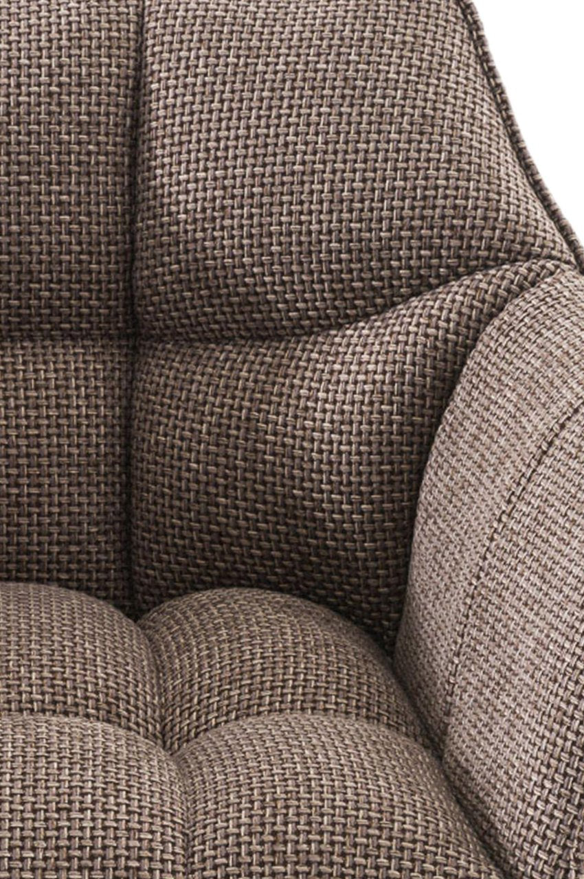Set van 2 barkrukken Damaso stof wit,terrabruin terrabraun