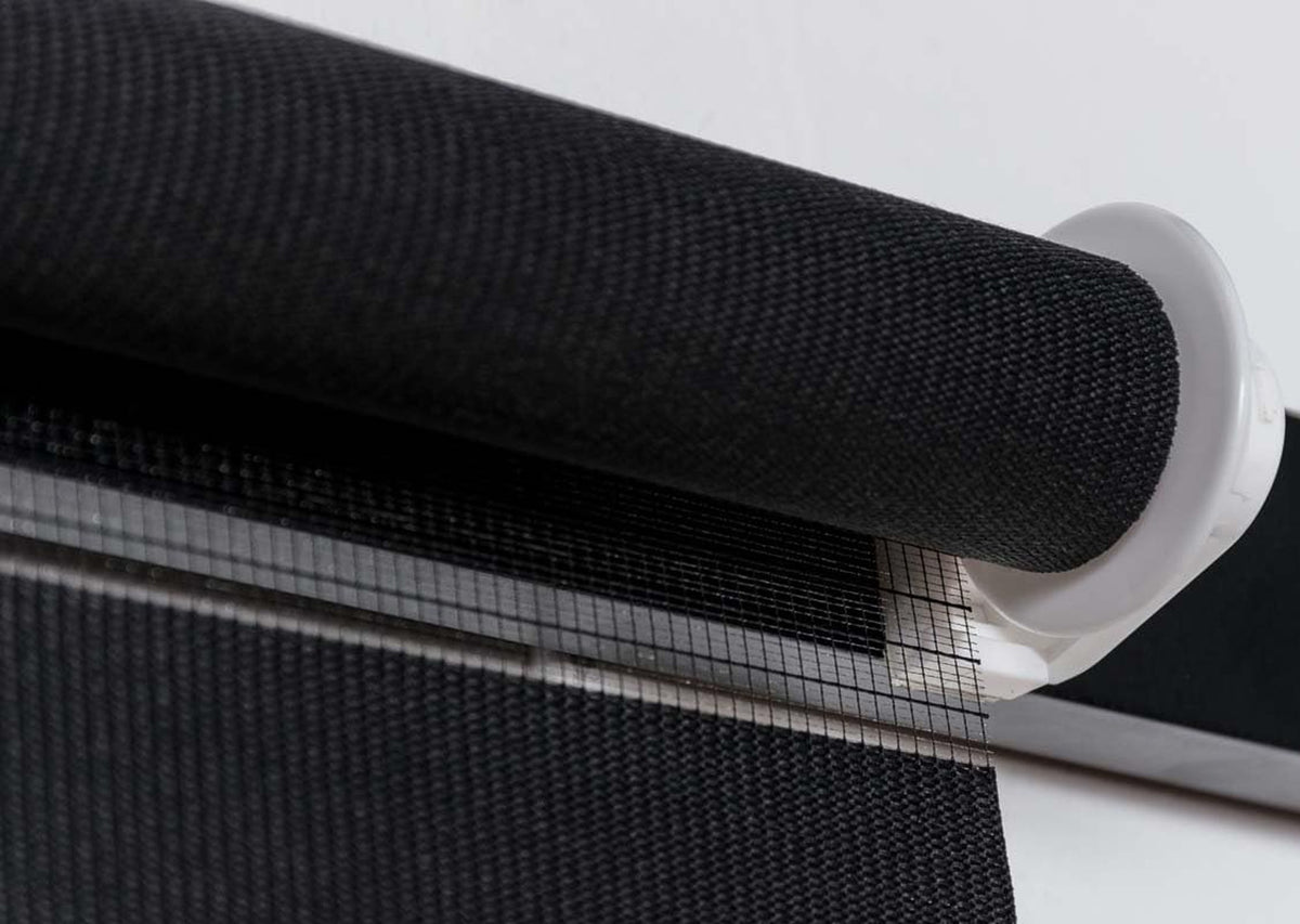 Doppelrollo 80x150 schwarz