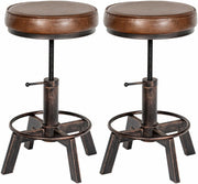 Set van 2 Hockers Destin bronzen bronze
