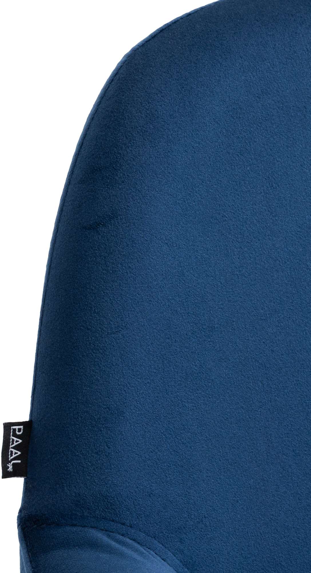 Barkruk Braga fluweel blauw,chroom blau