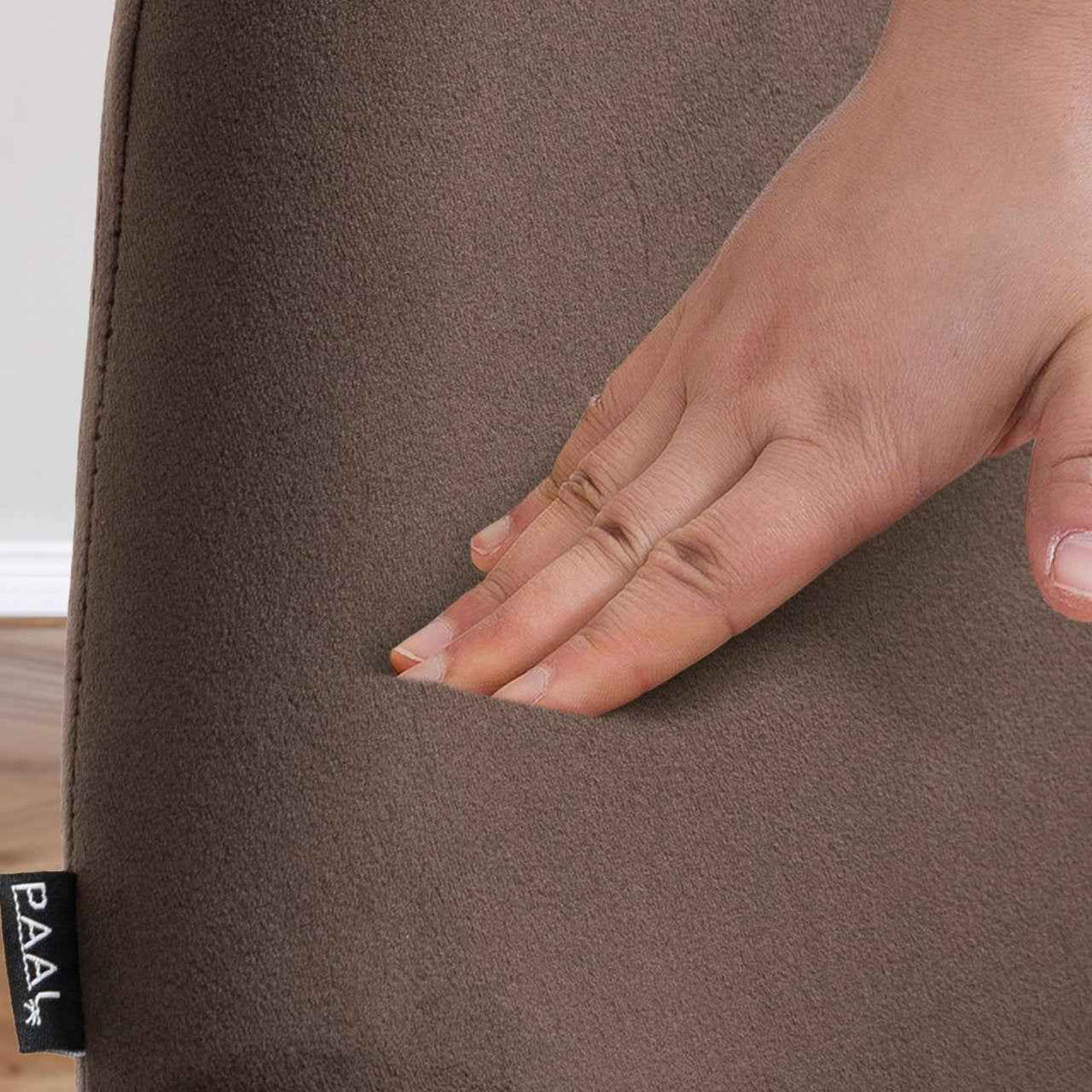 Barkruk Braga fluweel bruin,chroom braun