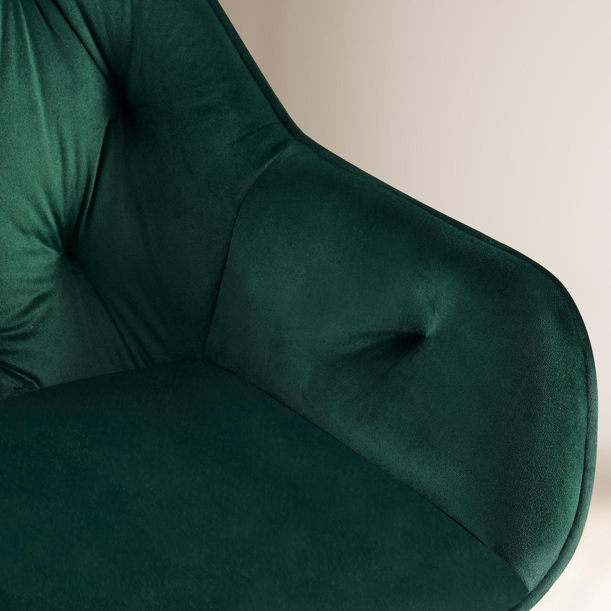 Set van 2 Eetkamerstoelen Cassis Fluweel groen,Fluweel grün