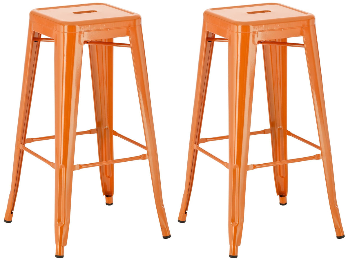 Set van 2 barkrukken Joshua oranje orange