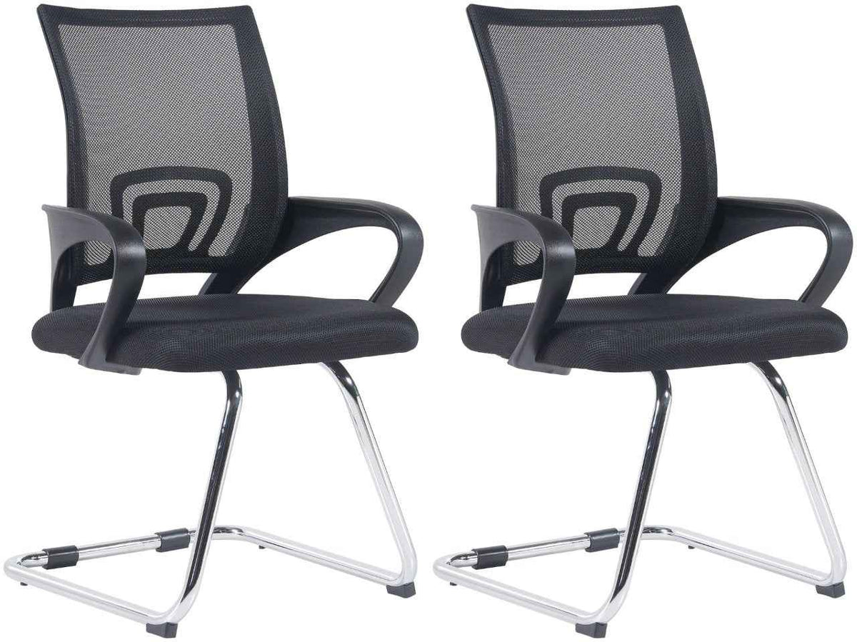 Set van 2 Eureka stoelen zwart schwarz