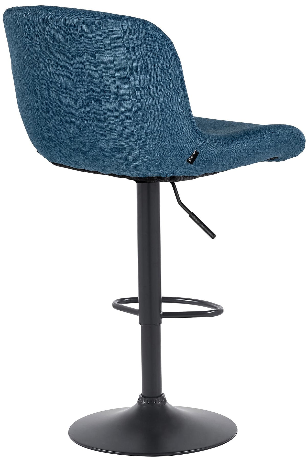 Barkruk Solon zwart blauw,Stof blau