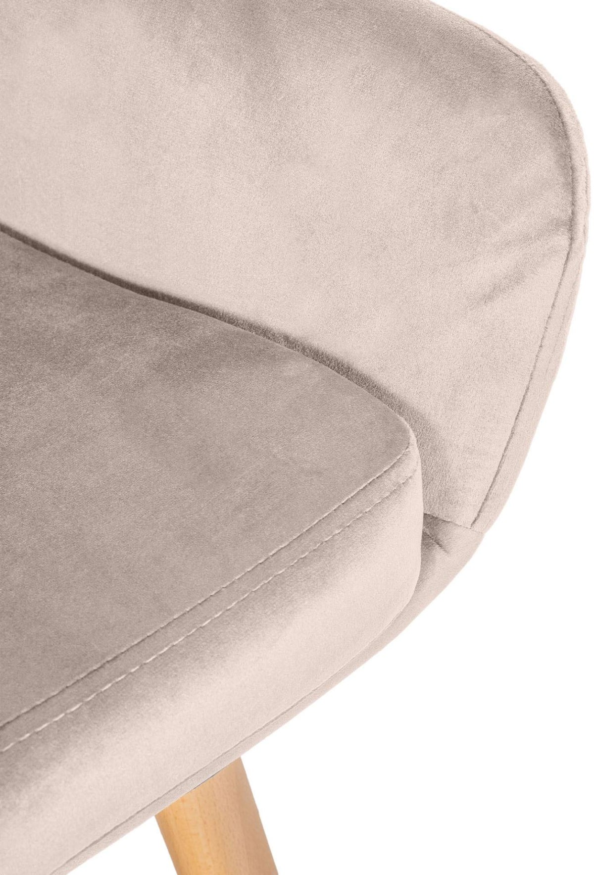 Set van 2 barkrukken Grant Fluweel creme creme
