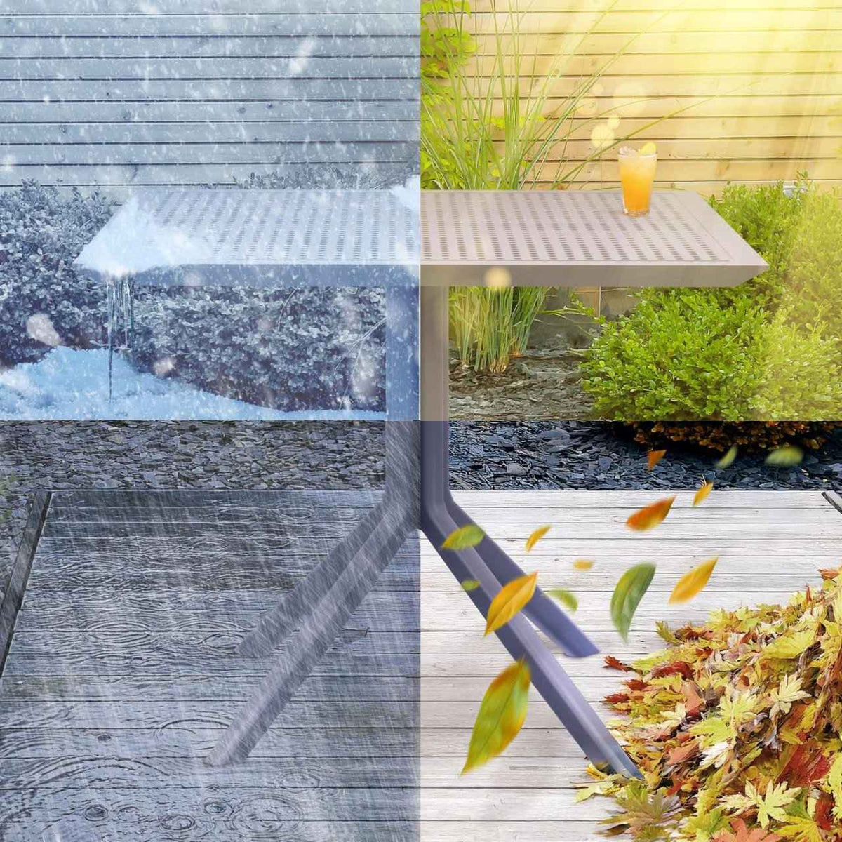 Tafel Sky 80 cm donkergrijs dunkelgrau