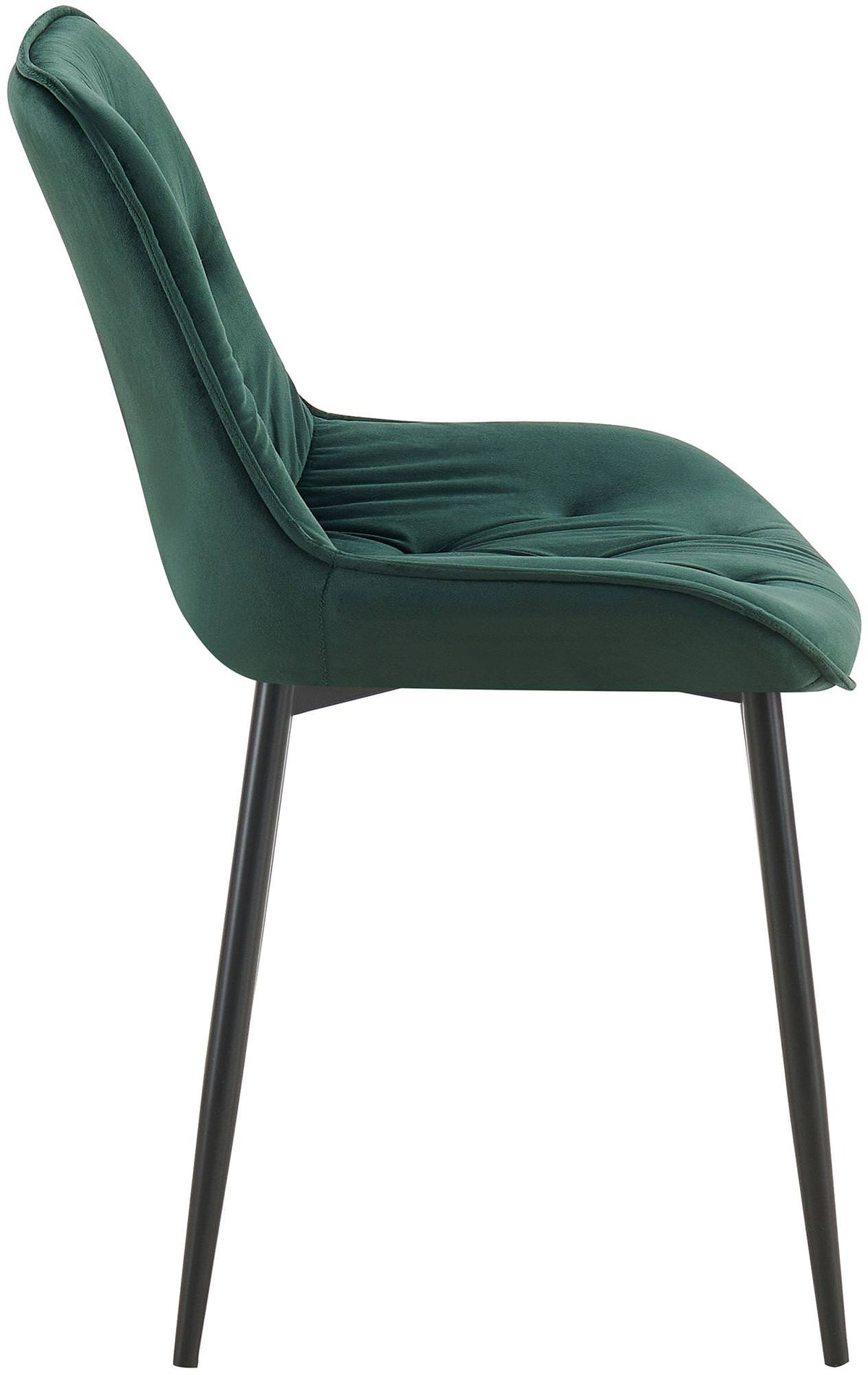 Set van 2 eetkamerstoelen Wallace fluweel groen grün
