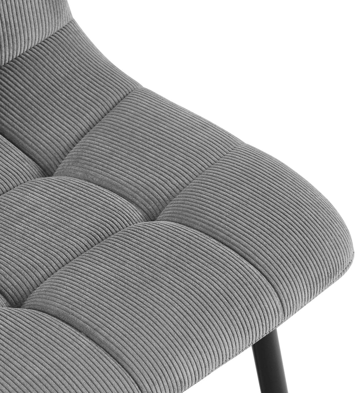 Eetkamerstoel Antibes Corduroy grijs grau