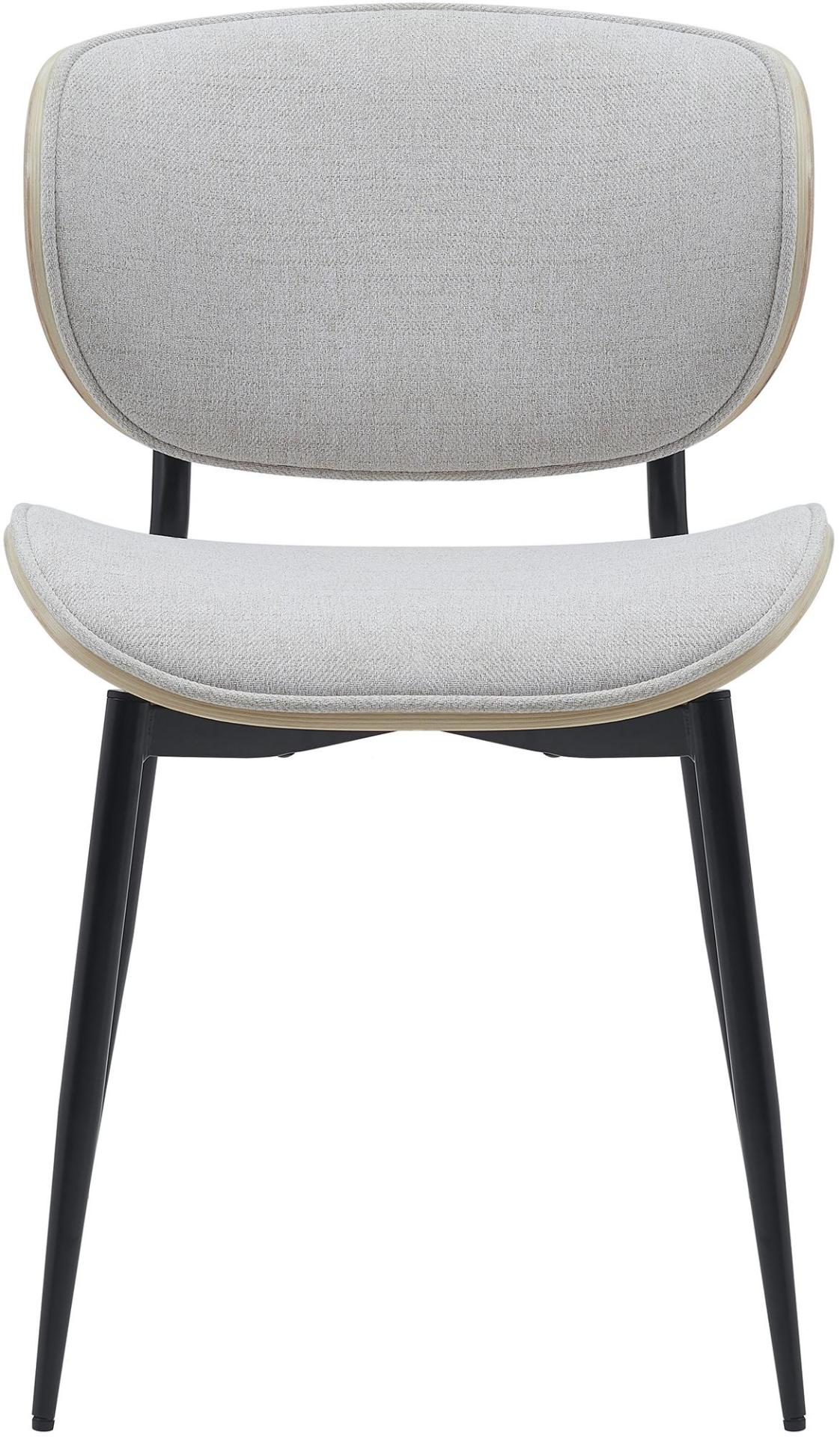 Set van 2 Eetkamerstoelen Enid natura/creme,Stof natura/creme