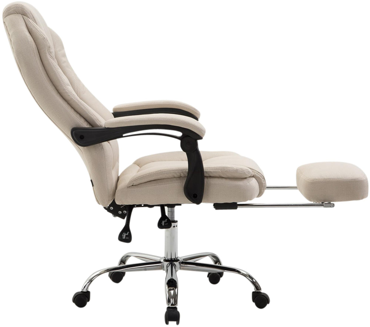 Bureaustoel Castle Stof creme creme