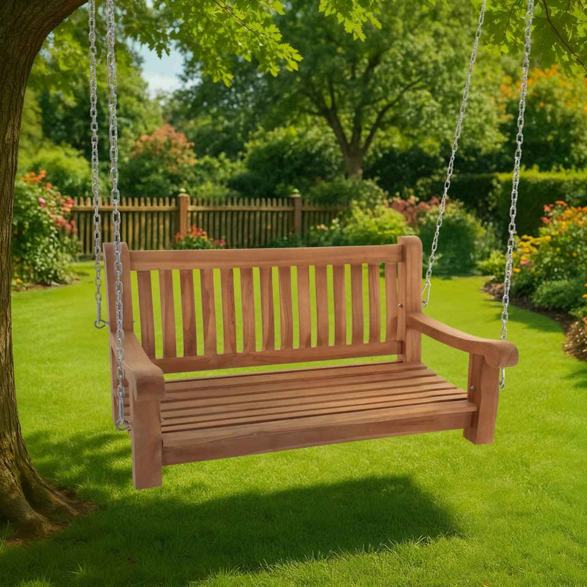 Teakhouten bank Joyce teak,120 cm teak
