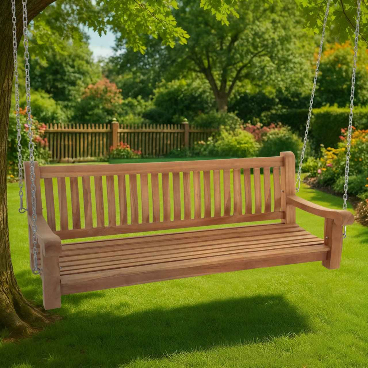 Teakhouten bank Joyce teak,180 cm teak