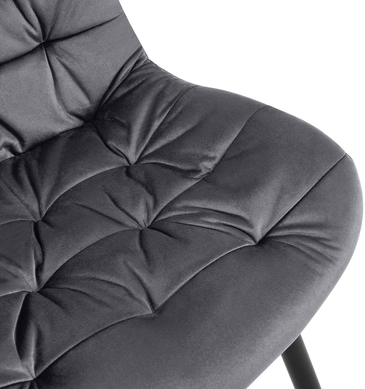 Set van 2 Eetkamerstoelen Rossford donkergrijs dunkelgrau