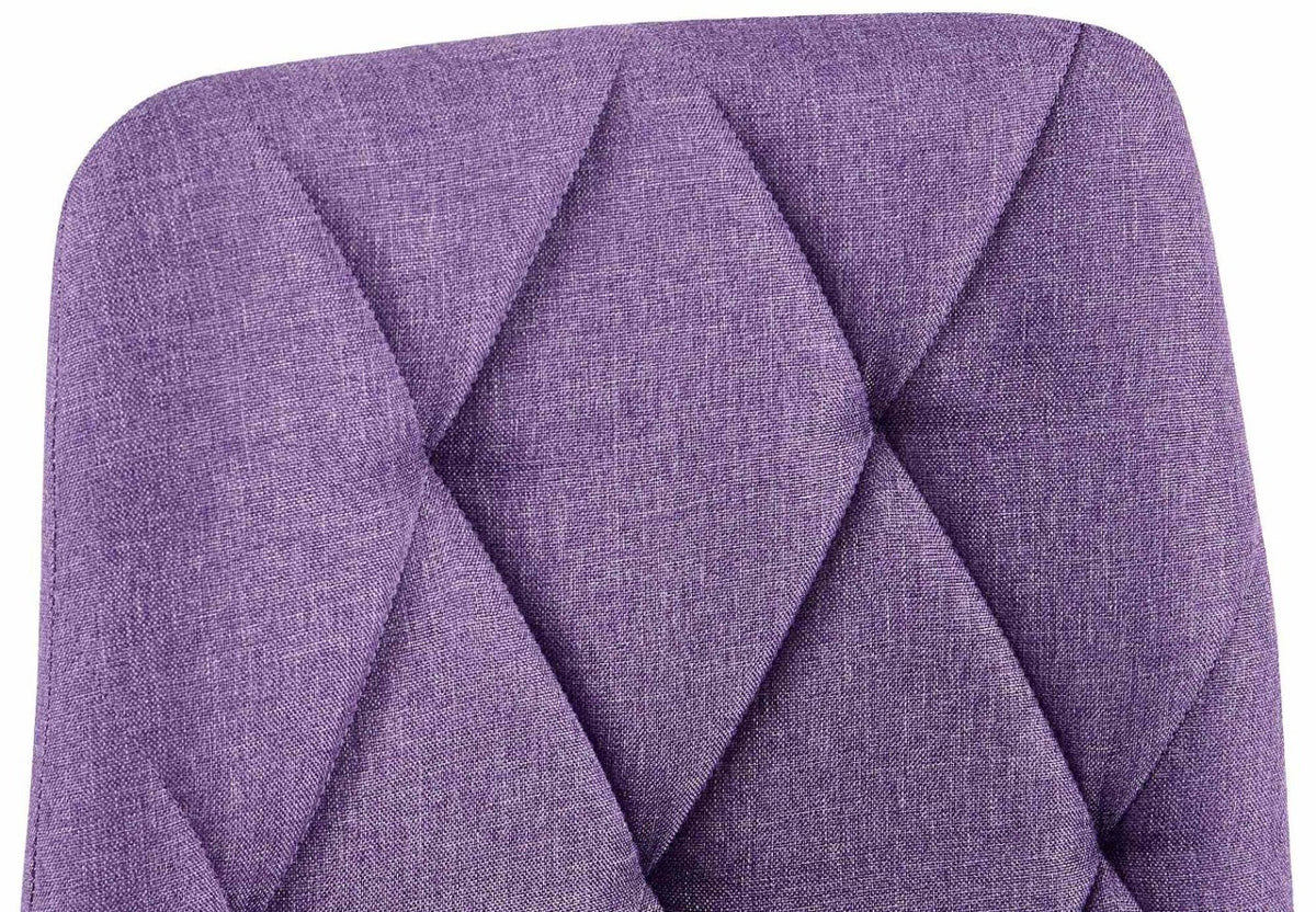 Eetkamerstoel Clairton fluweel Stof,purper lila