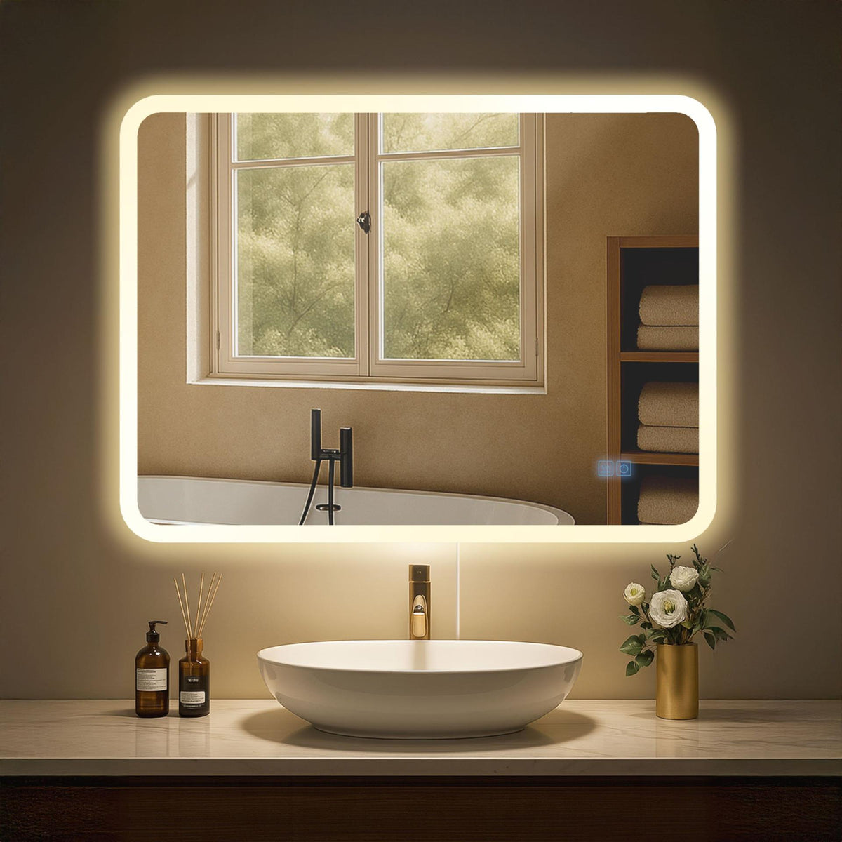 Badkamerspiegel Jericho 60x80 cm klarglas