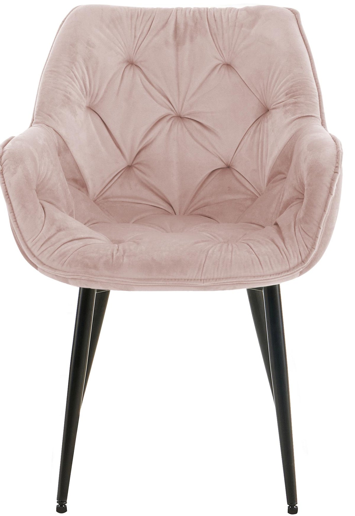 Eetkamerstoel Tanna Fluweel roze pink