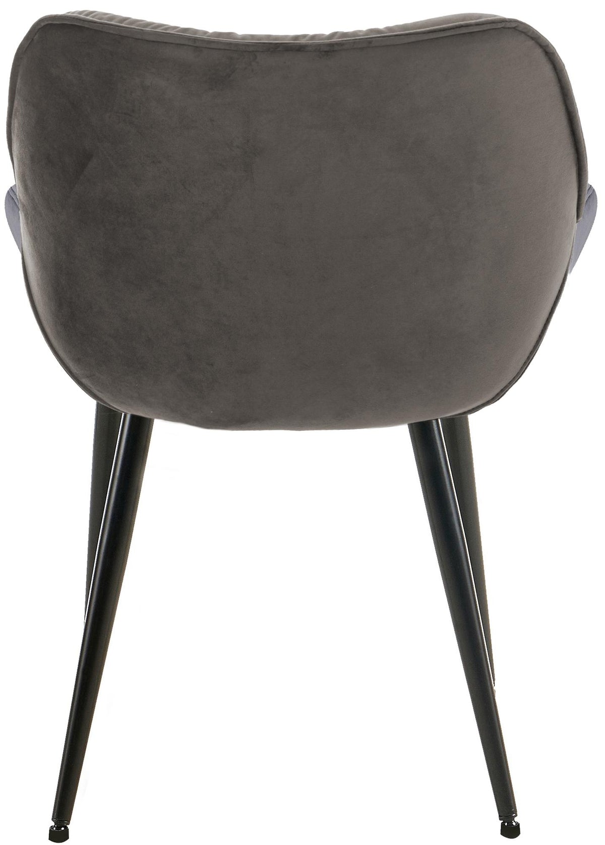 Set van 2 eetkamerstoelen Tanna fluweel antraciet anthrazit