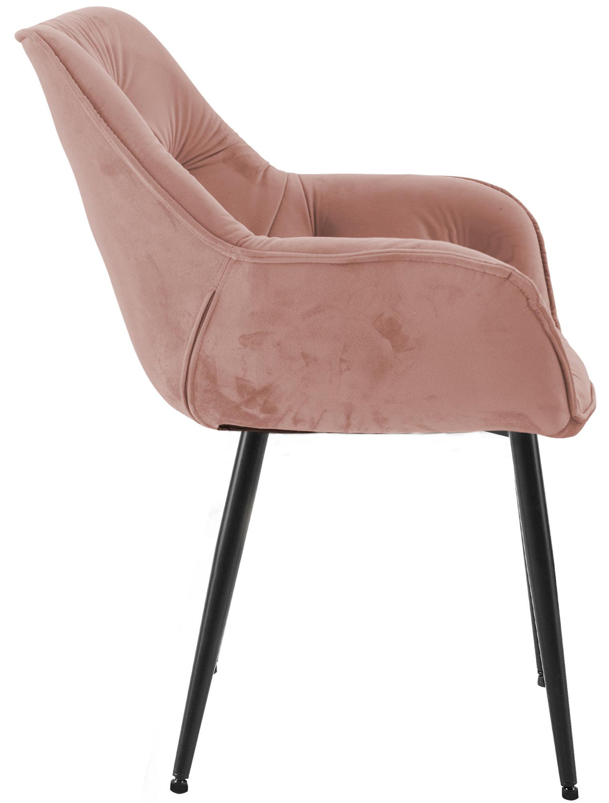 Set van 2 eetkamerstoelen Tanna fluweel rosa rosa