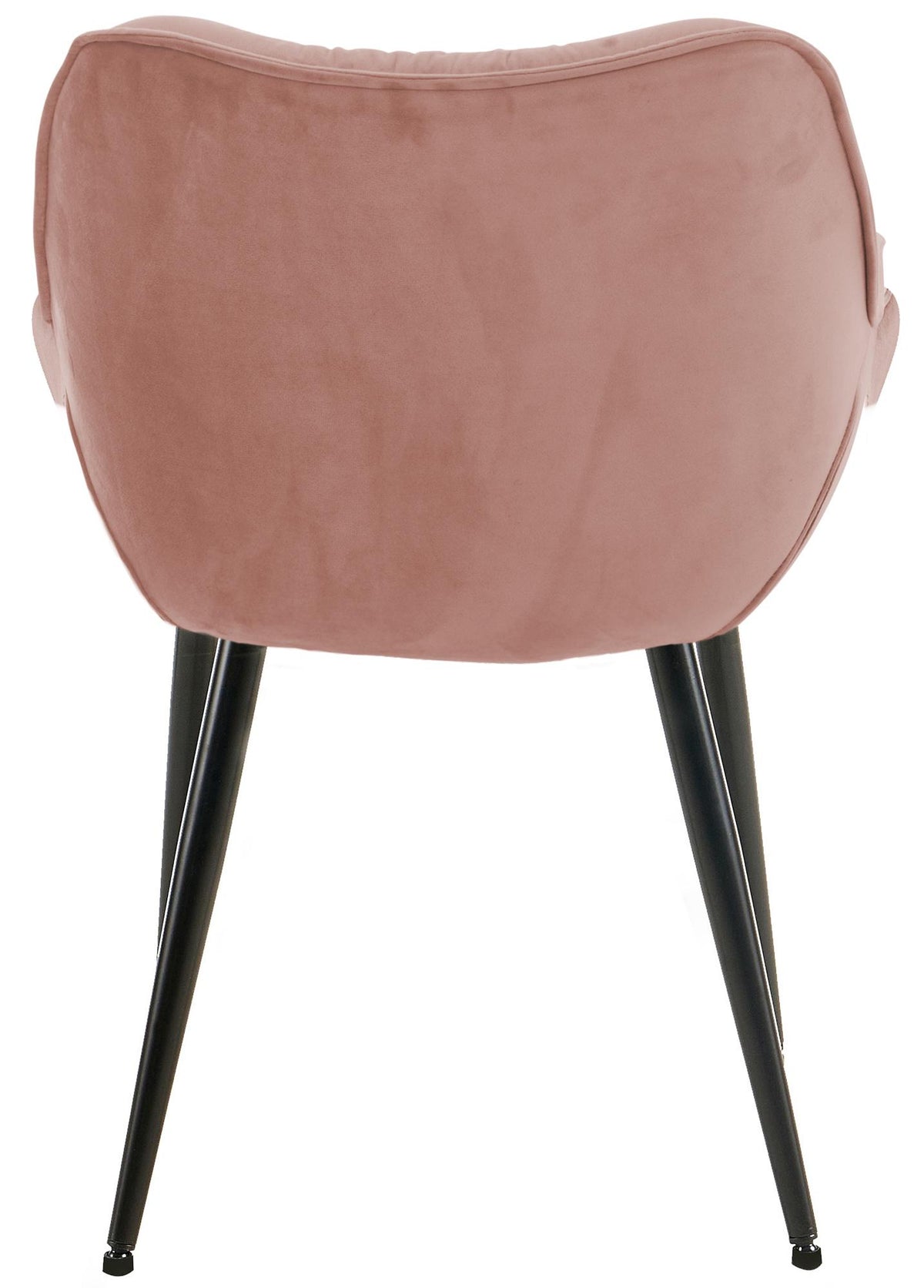 Set van 2 eetkamerstoelen Tanna fluweel rosa rosa