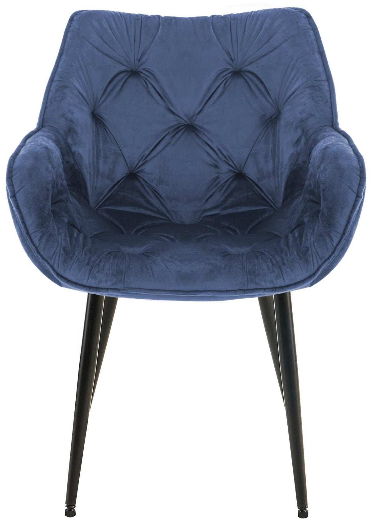 Set van 4 eetkamerstoelen Tanna blauw blau