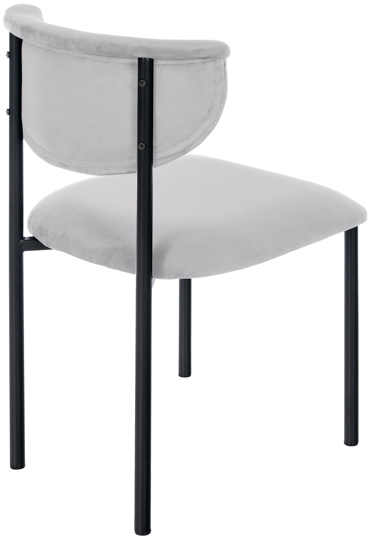 2er Set Besucherstuhl Gambell Samt grau