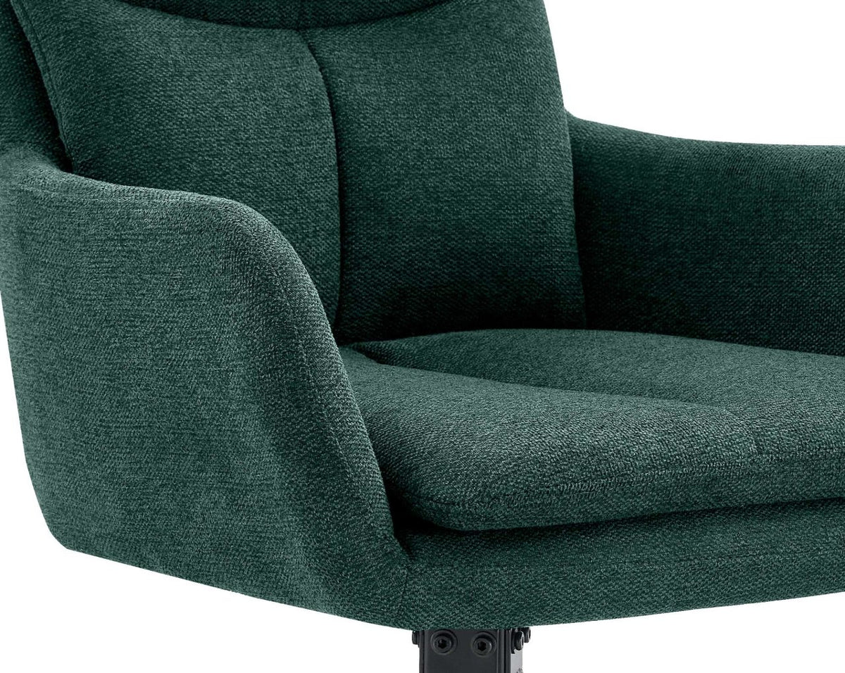 Set van 2 eetkamerstoelen Somers stof groen grün