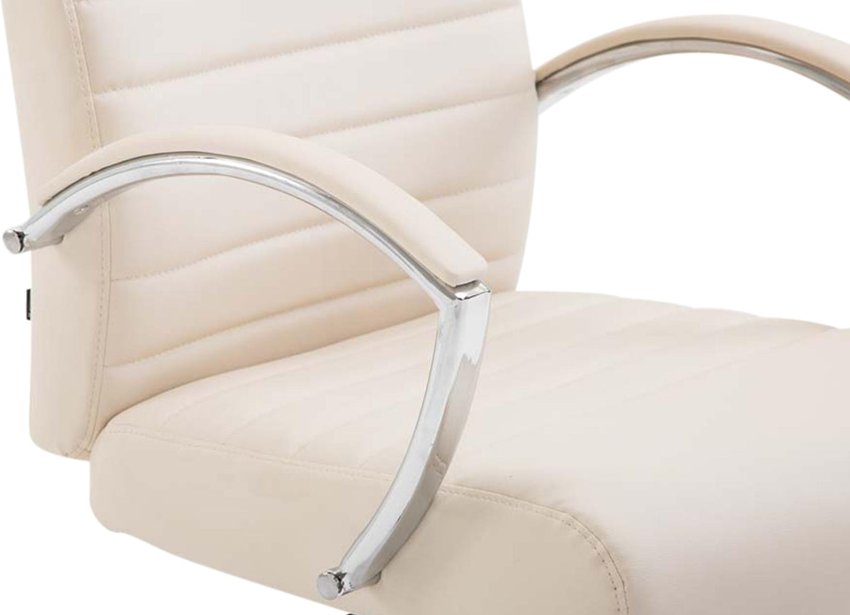 Bureaustoel Valais Kunstleer creme creme