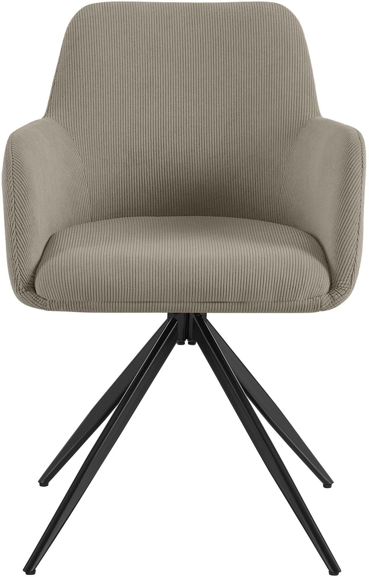 Eetkamerstoel Olema Ribstof taupe taupe