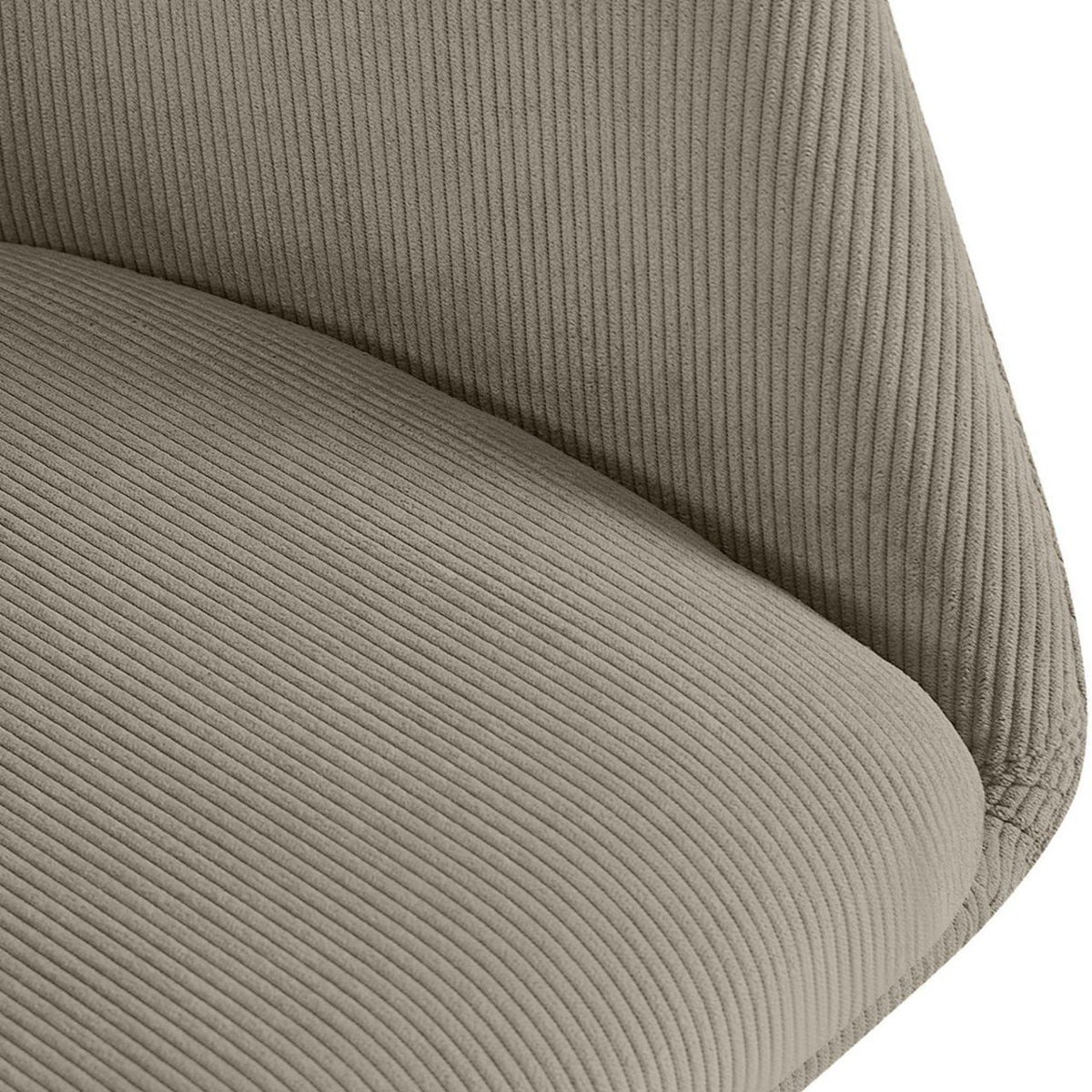 Eetkamerstoel Olema Ribstof taupe taupe