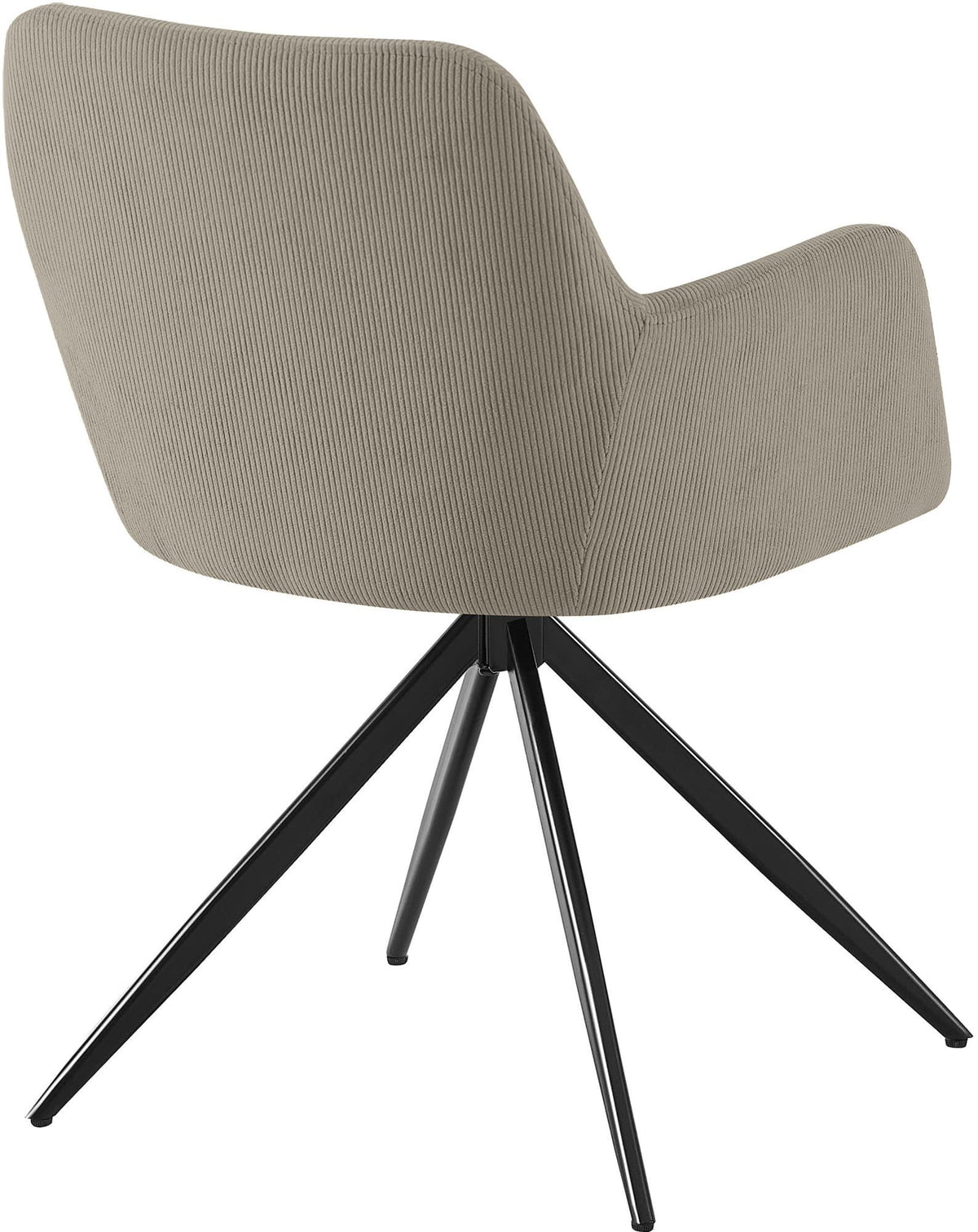 Eetkamerstoel Olema Ribstof taupe taupe