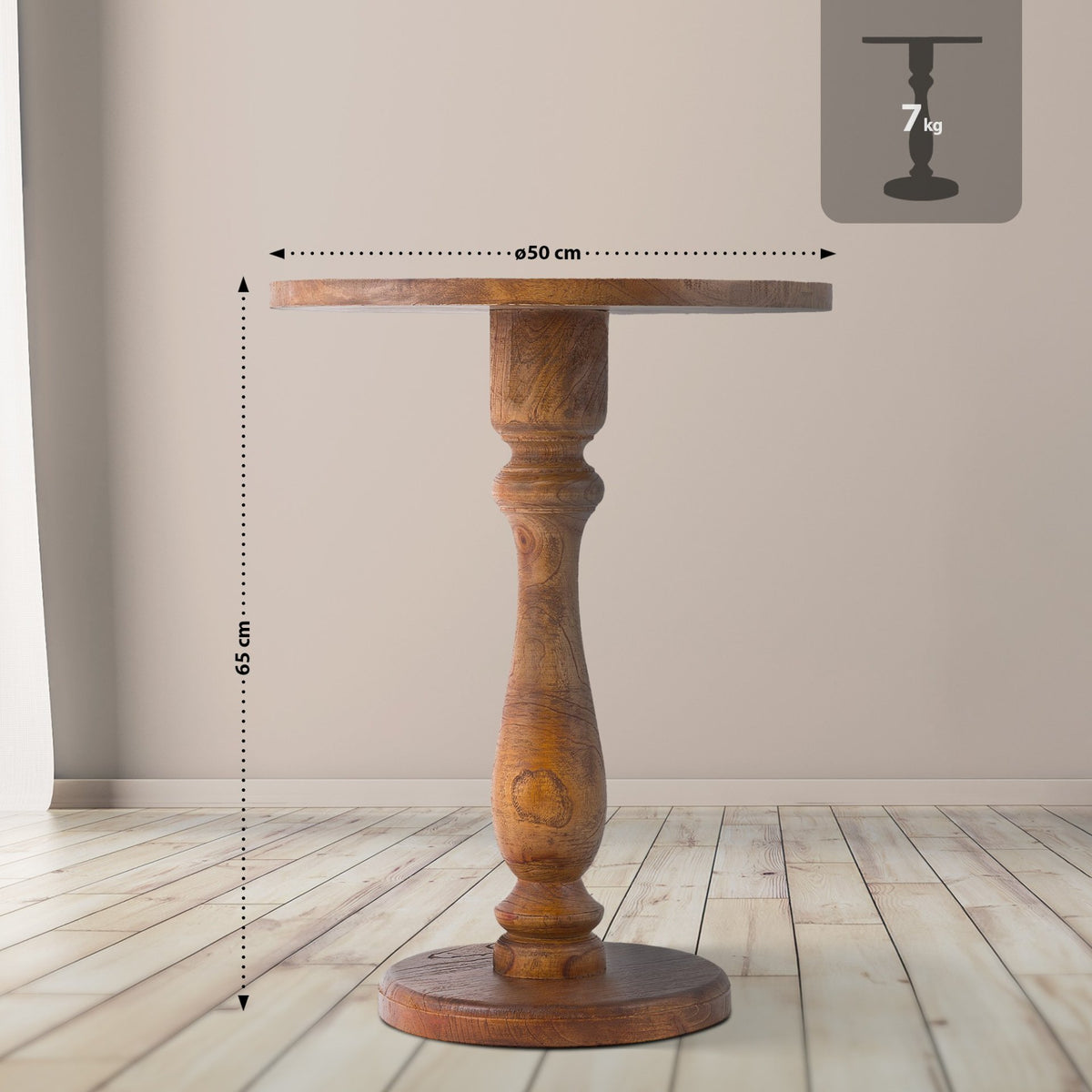 Bijzettafel Adamsville bruin braun