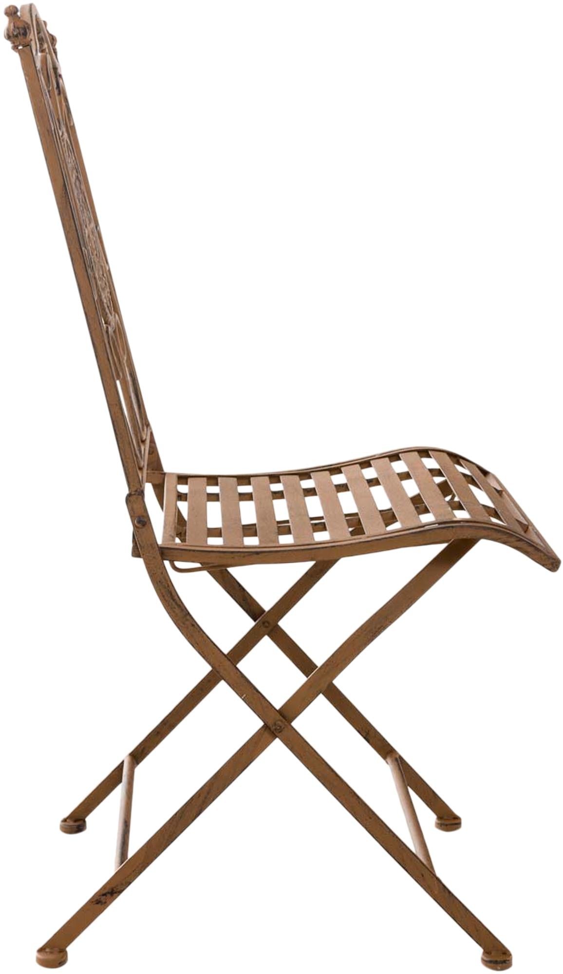 Set van 2 tuinstoelen Sibell antiek bruin antik braun
