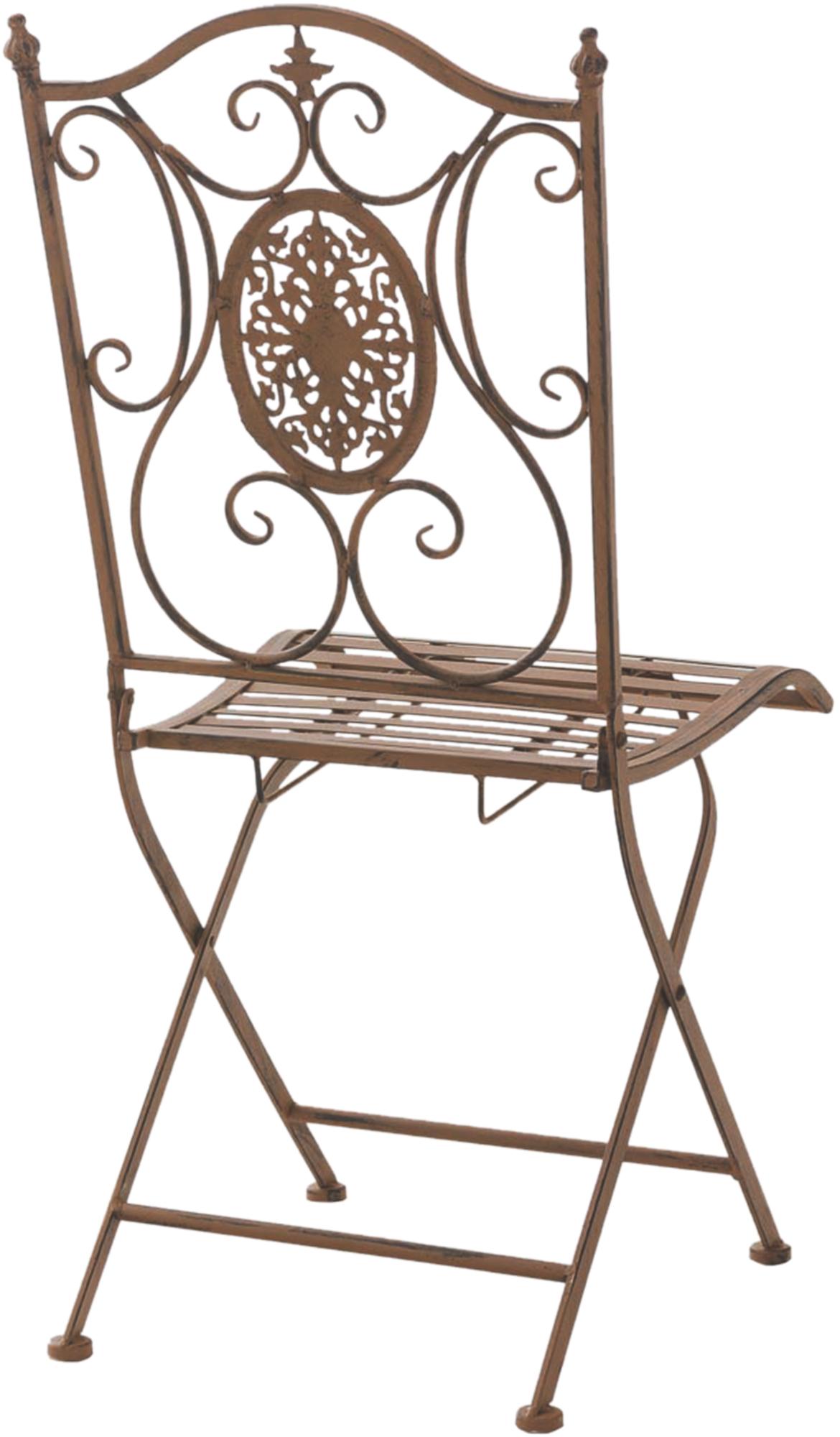 Set van 2 tuinstoelen Sibell antiek bruin antik braun
