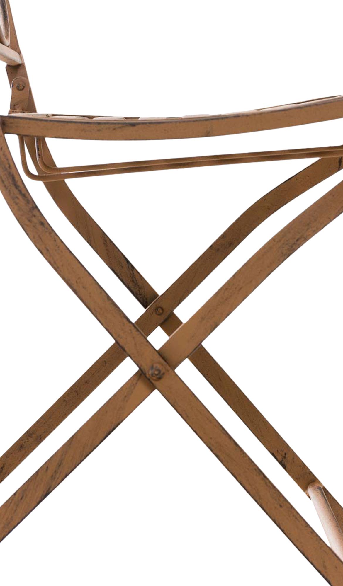 Set van 2 tuinstoelen Sibell antiek bruin antik braun