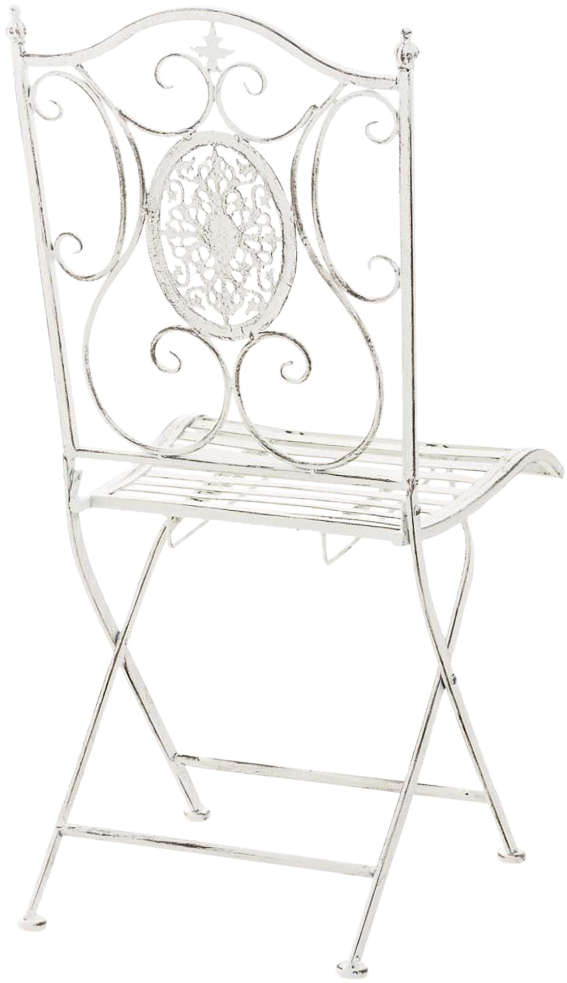 Set van 2 tuinstoelen Sibell antiek/wit antik weiß