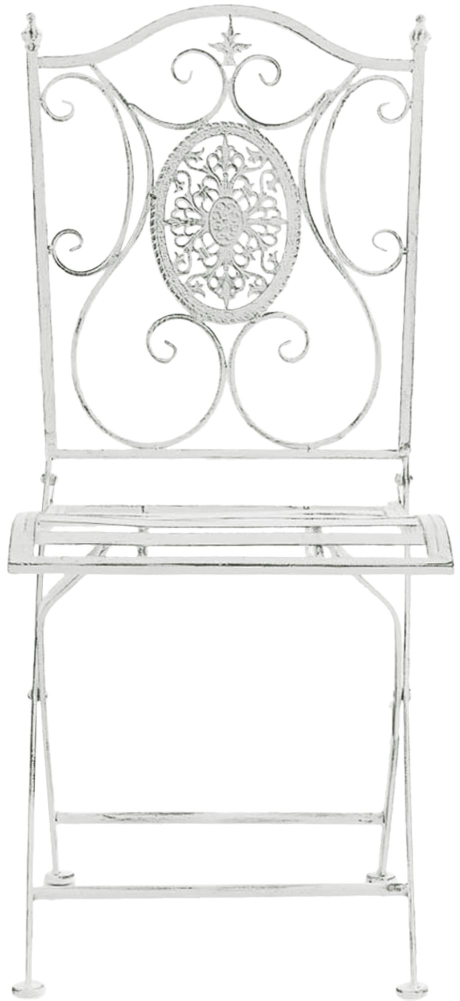 Set van 2 tuinstoelen Sibell antiek/wit antik weiß