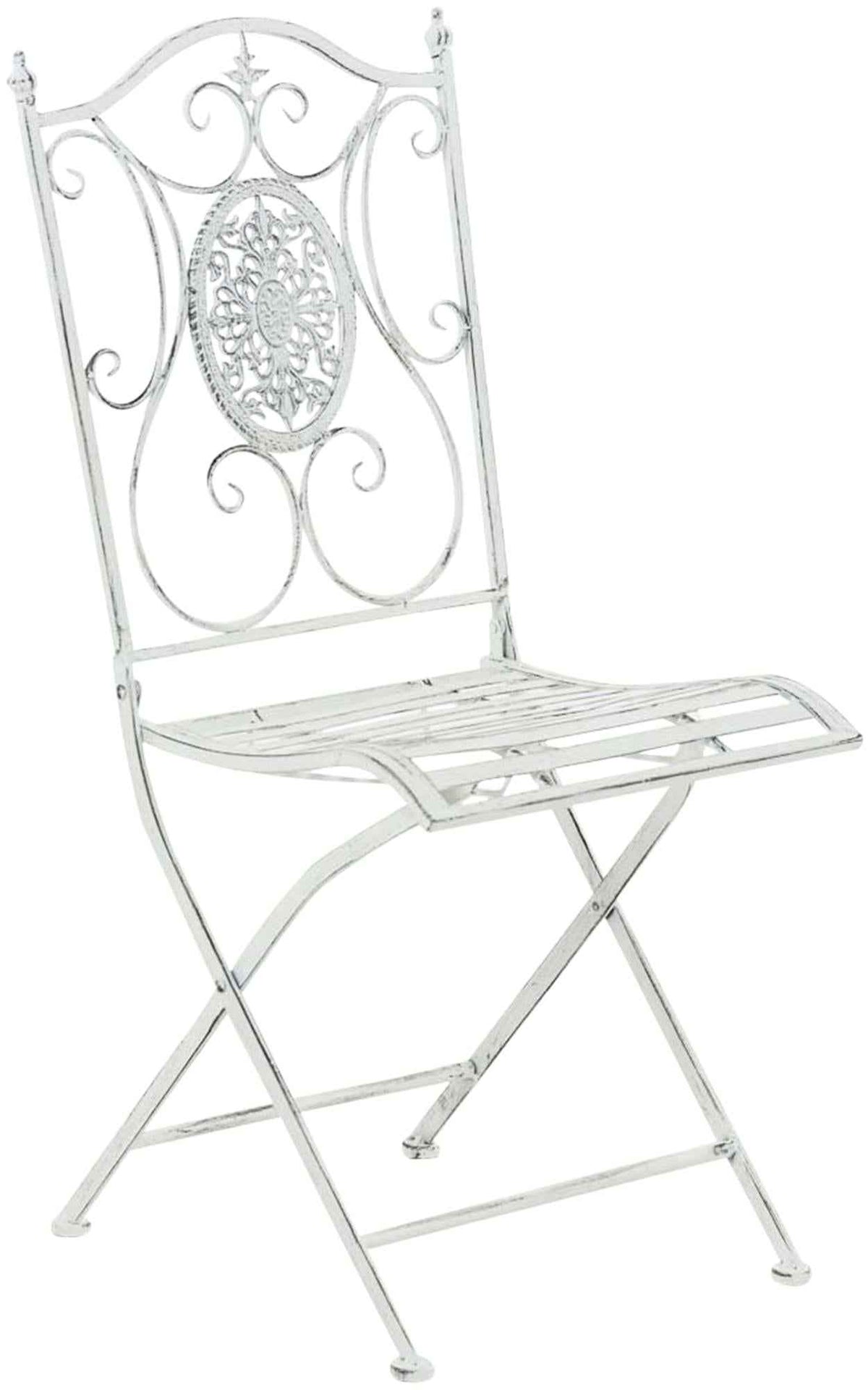 Set van 2 tuinstoelen Sibell antiek/wit antik weiß