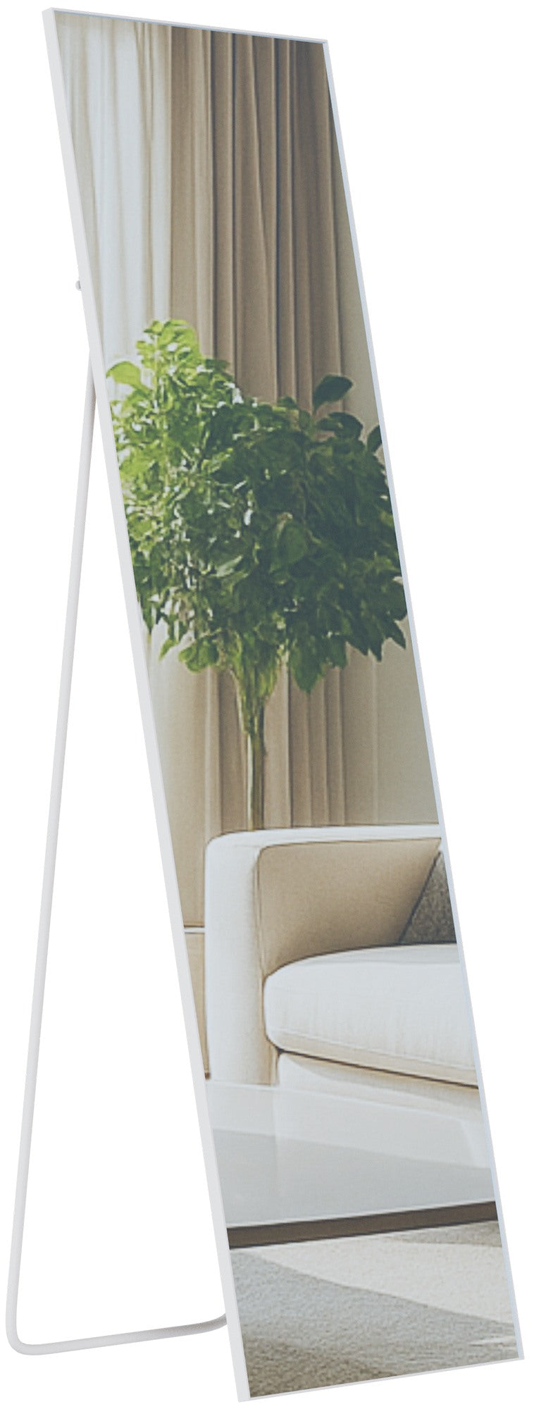 Spiegel Benicia 140x40 cm weiß matt