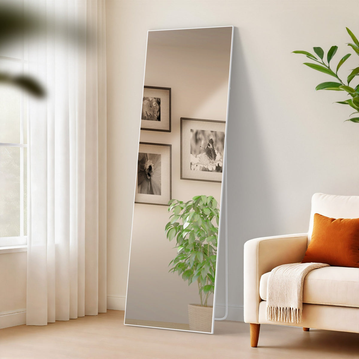 Spiegel Benicia 160x50 cm weiß matt
