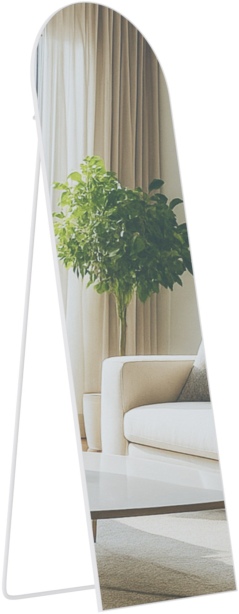 Spiegel Moline 160x50 cm weiß matt