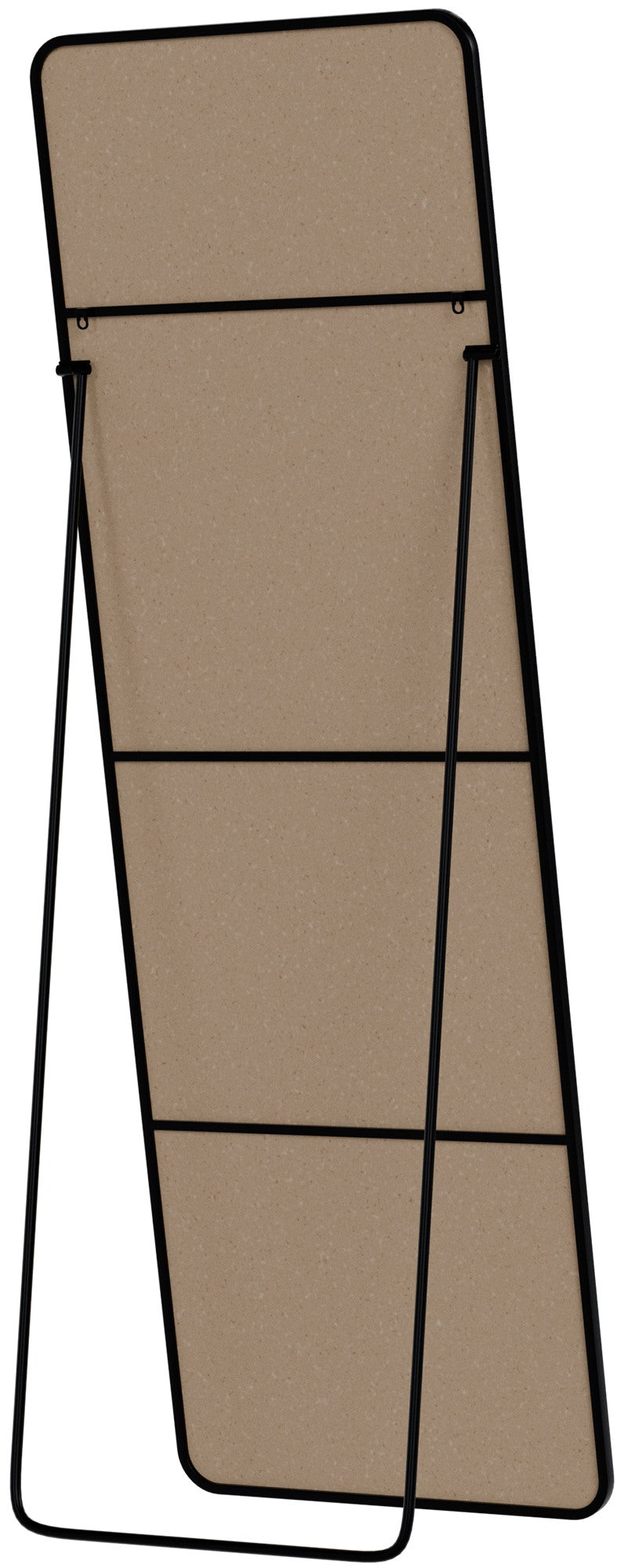 Spiegel Gurnee mat zwart,150x50 cm schwarz-matt
