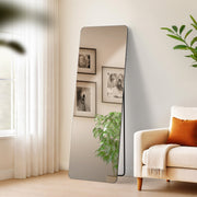 Spiegel Gurnee mat zwart,150x50 cm schwarz-matt
