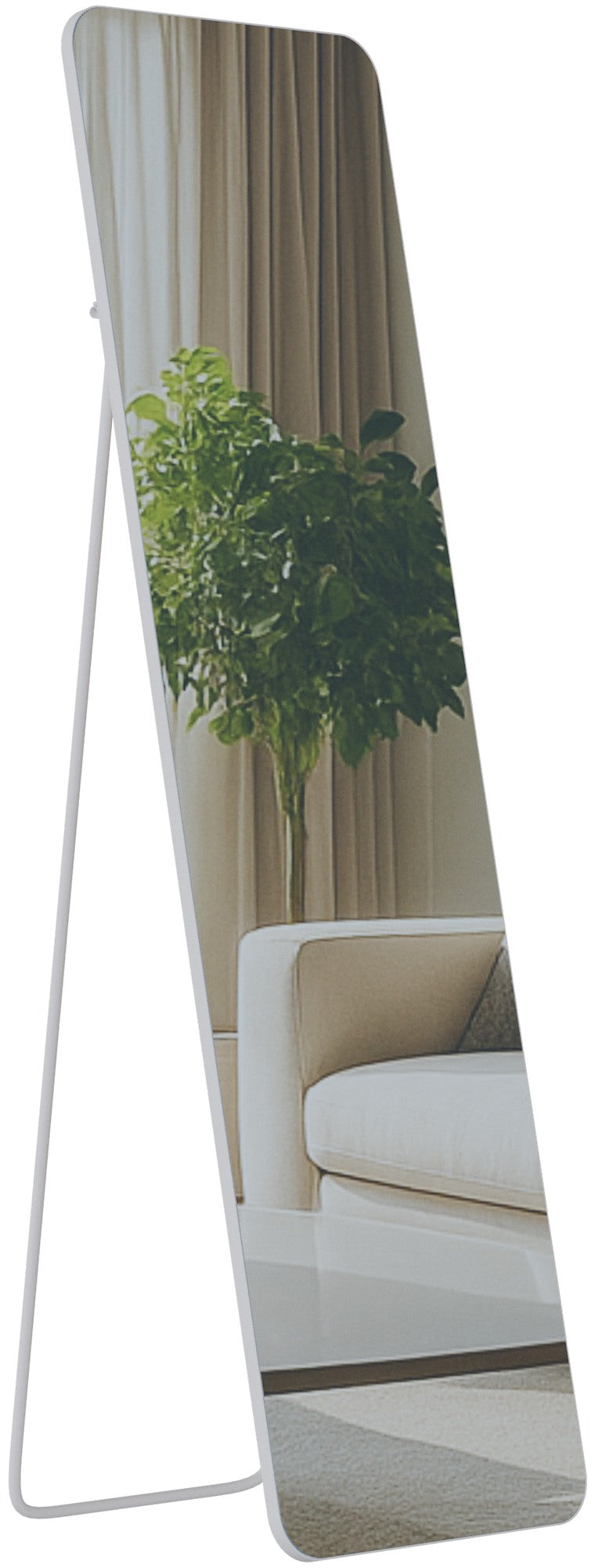 Spiegel Gurnee mat wit,140x40 cm weiß matt