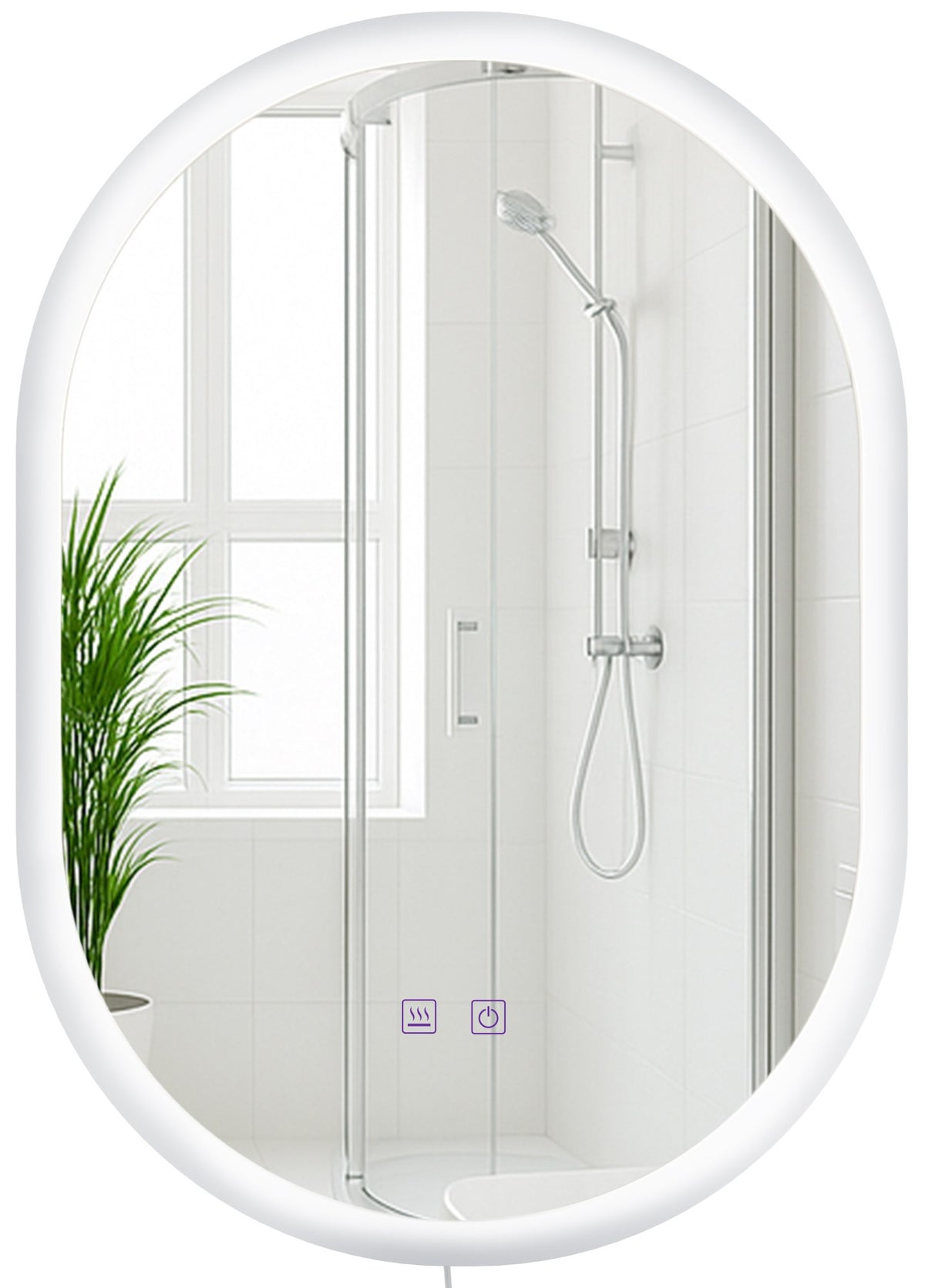 Badkamerspiegel Karishma met Bluetooth klarglas