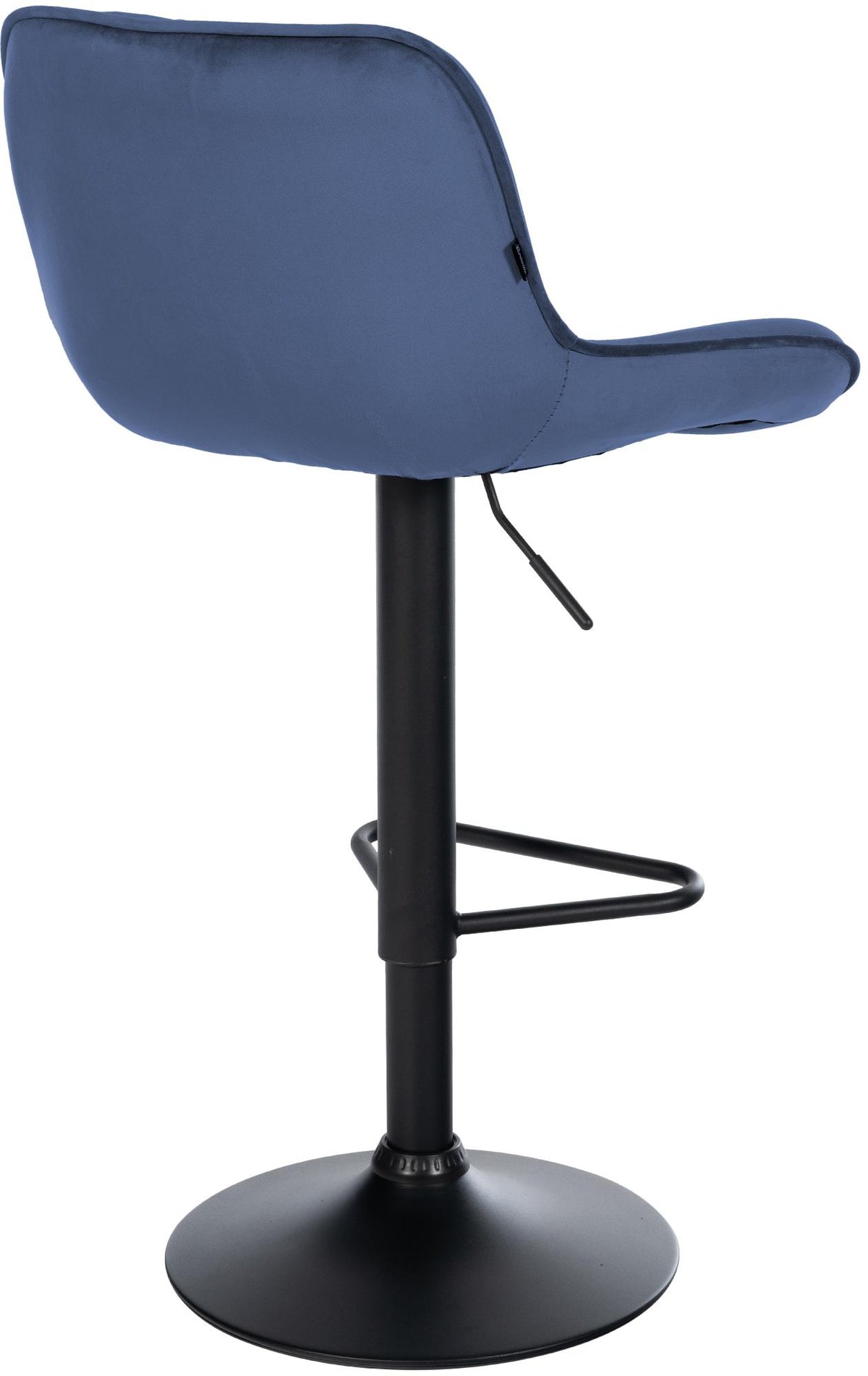 2er Set barkrukken Kasson blauw,Fluweel blau