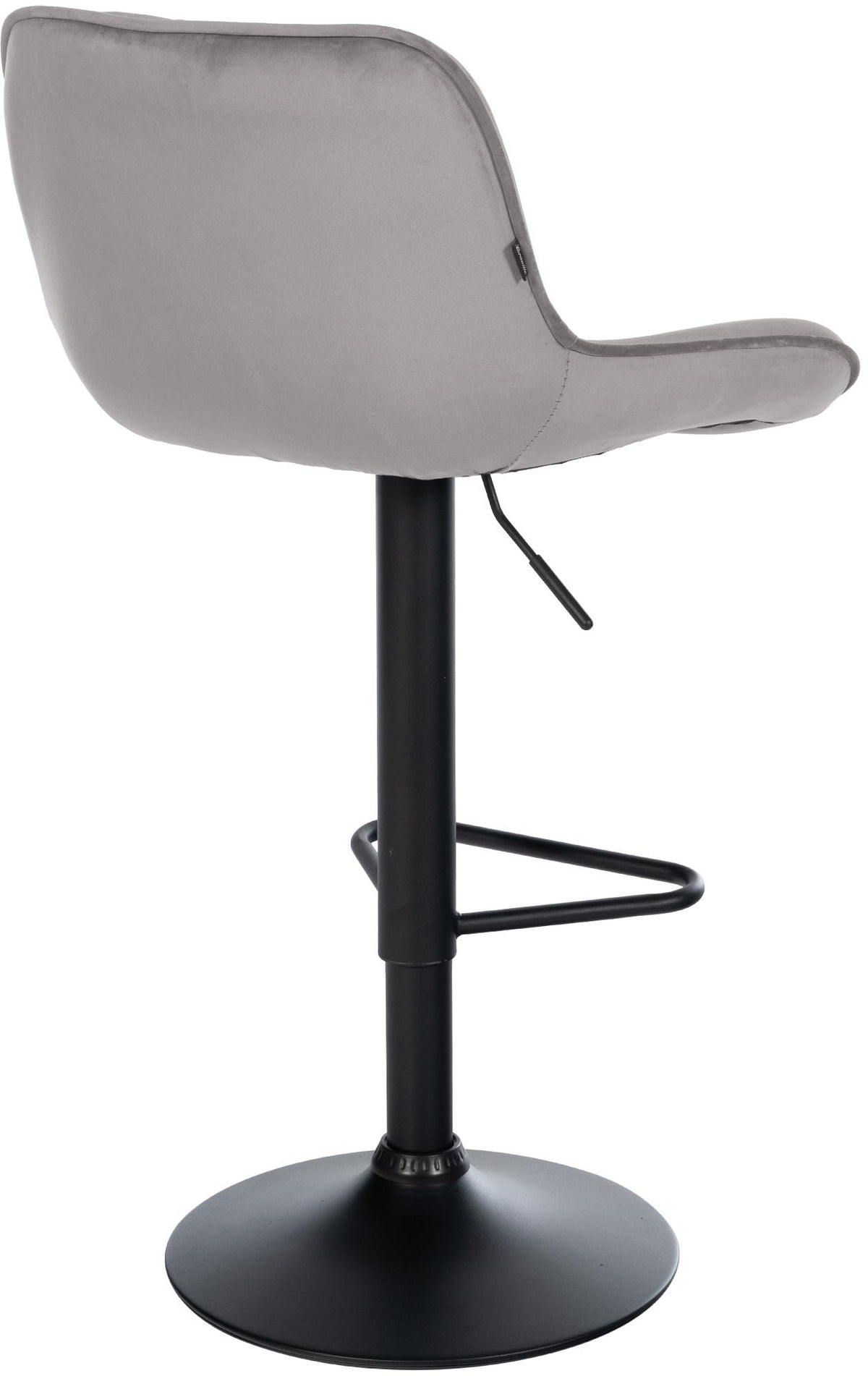 2er Set barkrukken Kasson grijs,Fluweel grau