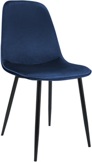 Eetkamerstoel Maryam donkerblauw,Fluweel dunkelblau