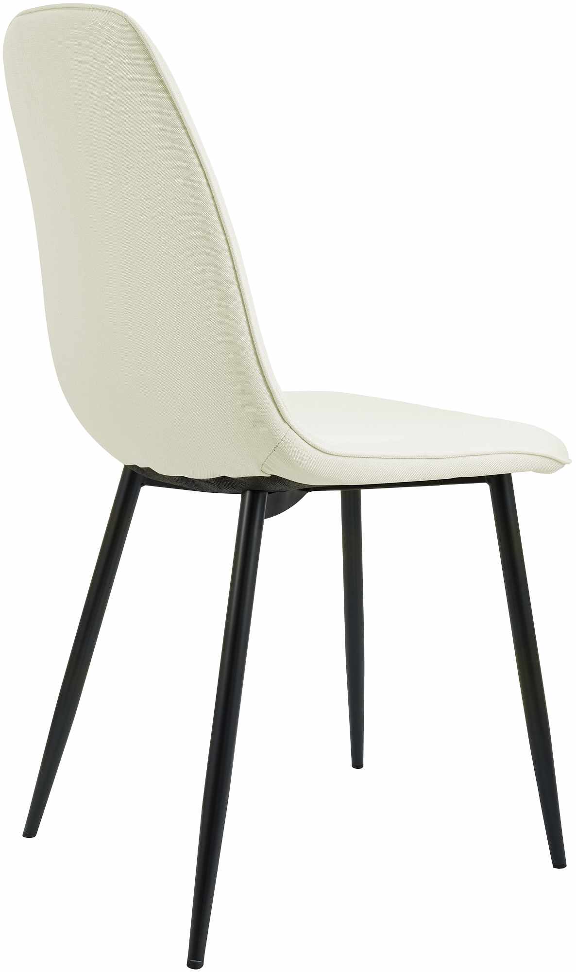 Set van 4 eetkamerstoelen Maryam creme,Stof creme