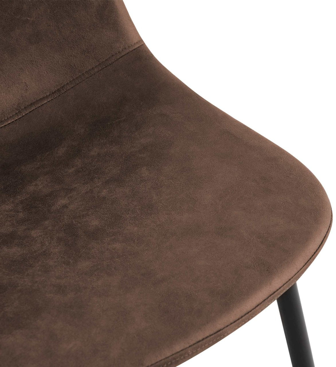 Eetkamerstoel Napier bruin,Vintage kunstleer braun